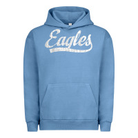 Pigment Pebble Blue eagles school sports fan team spirit mascot gift Urban Hoodie - linhVisuals