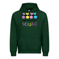 Forest Green easter egg hunting squad kindergarten squad girls boys kids Urban Hoodie - linhVisuals