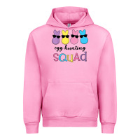 Fuchsia Pink easter egg hunting squad kindergarten squad girls boys kids Urban Hoodie - linhVisuals