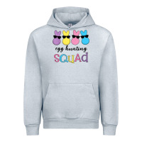 Heather Grey easter egg hunting squad kindergarten squad girls boys kids Urban Hoodie - linhVisuals