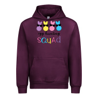 Mauve Wine easter egg hunting squad kindergarten squad girls boys kids Urban Hoodie - linhVisuals