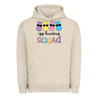 Pigment French Oak easter egg hunting squad kindergarten squad girls boys kids Urban Hoodie - linhVisuals