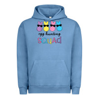 Pigment Pebble Blue easter egg hunting squad kindergarten squad girls boys kids Urban Hoodie - linhVisuals