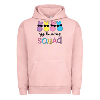 Pigment Salmon easter egg hunting squad kindergarten squad girls boys kids Urban Hoodie - linhVisuals