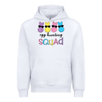 White easter egg hunting squad kindergarten squad girls boys kids Urban Hoodie - linhVisuals