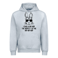 Heather Grey sunglass bunny hip hop hippity  easter gift  mens & womens t shirt Urban Hoodie - linhVisuals