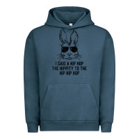 Pigment Midnight Navy sunglass bunny hip hop hippity  easter gift  mens & womens t shirt Urban Hoodie - linhVisuals