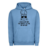 Pigment Pebble Blue sunglass bunny hip hop hippity  easter gift  mens & womens t shirt Urban Hoodie - linhVisuals