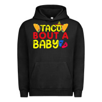 Pigment Black taco bout a baby pregnancy announcement cinco de mayo party t shirt Urban Hoodie - linhVisuals