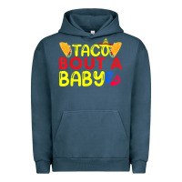 Pigment Midnight Navy taco bout a baby pregnancy announcement cinco de mayo party t shirt Urban Hoodie - linhVisuals