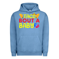 Pigment Pebble Blue taco bout a baby pregnancy announcement cinco de mayo party t shirt Urban Hoodie - linhVisuals