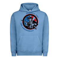 Pigment Pebble Blue american patriot Urban Hoodie - linhVisuals