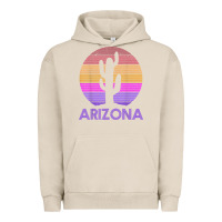 Pigment French Oak arizona   vintage retro cactus souvenir gift t shirt Urban Hoodie - linhVisuals