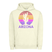 Pigment Pistachio arizona   vintage retro cactus souvenir gift t shirt Urban Hoodie - linhVisuals
