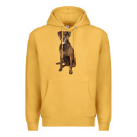 Mustard plott hound Premium Hoodie - LillyAllenDesigns