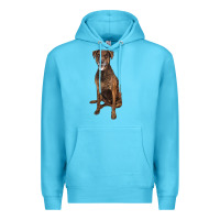 Ocean Blue plott hound Premium Hoodie - LillyAllenDesigns