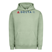 Pigment Oil Green DELTA SKY TEAM Urban Hoodie - linhVisuals