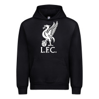 Black LIVERPOOL CLUB POPULAR Urban Hoodie - linhVisuals