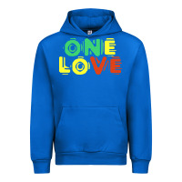 Cobalt reggae colors t  shirtone love reggae lovers pattern t  shirt Urban Hoodie - linhVisuals