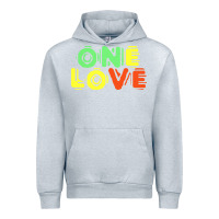 Heather Grey reggae colors t  shirtone love reggae lovers pattern t  shirt Urban Hoodie - linhVisuals