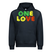 Navy reggae colors t  shirtone love reggae lovers pattern t  shirt Urban Hoodie - linhVisuals