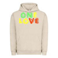 Pigment French Oak reggae colors t  shirtone love reggae lovers pattern t  shirt Urban Hoodie - linhVisuals