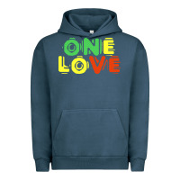 Pigment Midnight Navy reggae colors t  shirtone love reggae lovers pattern t  shirt Urban Hoodie - linhVisuals