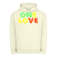 Pigment Pistachio reggae colors t  shirtone love reggae lovers pattern t  shirt Urban Hoodie - linhVisuals