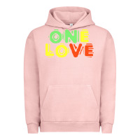 Pigment Salmon reggae colors t  shirtone love reggae lovers pattern t  shirt Urban Hoodie - linhVisuals