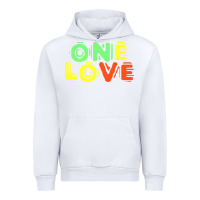 White reggae colors t  shirtone love reggae lovers pattern t  shirt Urban Hoodie - linhVisuals