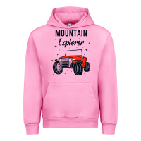 Fuchsia Pink mountain explorer Urban Hoodie - linhVisuals