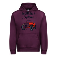 Mauve Wine mountain explorer Urban Hoodie - linhVisuals