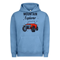 Pigment Pebble Blue mountain explorer Urban Hoodie - linhVisuals