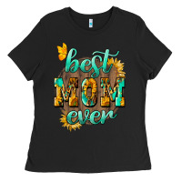 Black Best Mom ever mother's day Ladies Tee - HowdyJamesFarm