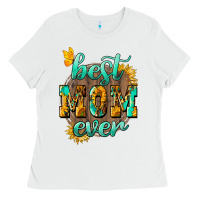 White Best Mom ever mother's day Ladies Tee - HowdyJamesFarm