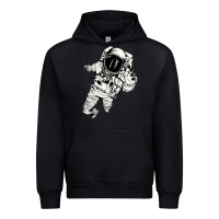 Black astronaut in the space Urban Hoodie - linhVisuals