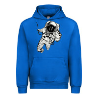Cobalt astronaut in the space Urban Hoodie - linhVisuals