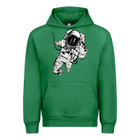 Emerald astronaut in the space Urban Hoodie - linhVisuals