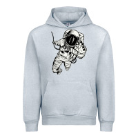 Heather Grey astronaut in the space Urban Hoodie - linhVisuals