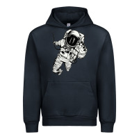 Navy astronaut in the space Urban Hoodie - linhVisuals