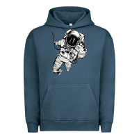 Pigment Midnight Navy astronaut in the space Urban Hoodie - linhVisuals