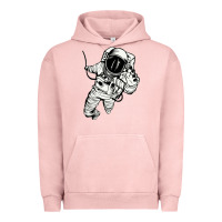 Pigment Salmon astronaut in the space Urban Hoodie - linhVisuals
