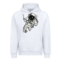 White astronaut in the space Urban Hoodie - linhVisuals