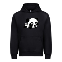 Black baby panda bear Urban Hoodie - linhVisuals