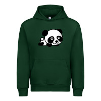 Forest Green baby panda bear Urban Hoodie - linhVisuals