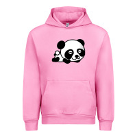 Fuchsia Pink baby panda bear Urban Hoodie - linhVisuals