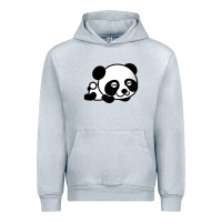 Heather Grey baby panda bear Urban Hoodie - linhVisuals