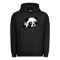 Pigment Black baby panda bear Urban Hoodie - linhVisuals