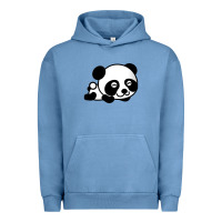 Pigment Pebble Blue baby panda bear Urban Hoodie - linhVisuals