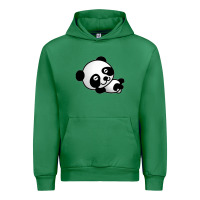 Emerald baby panda bear Urban Hoodie - linhVisuals